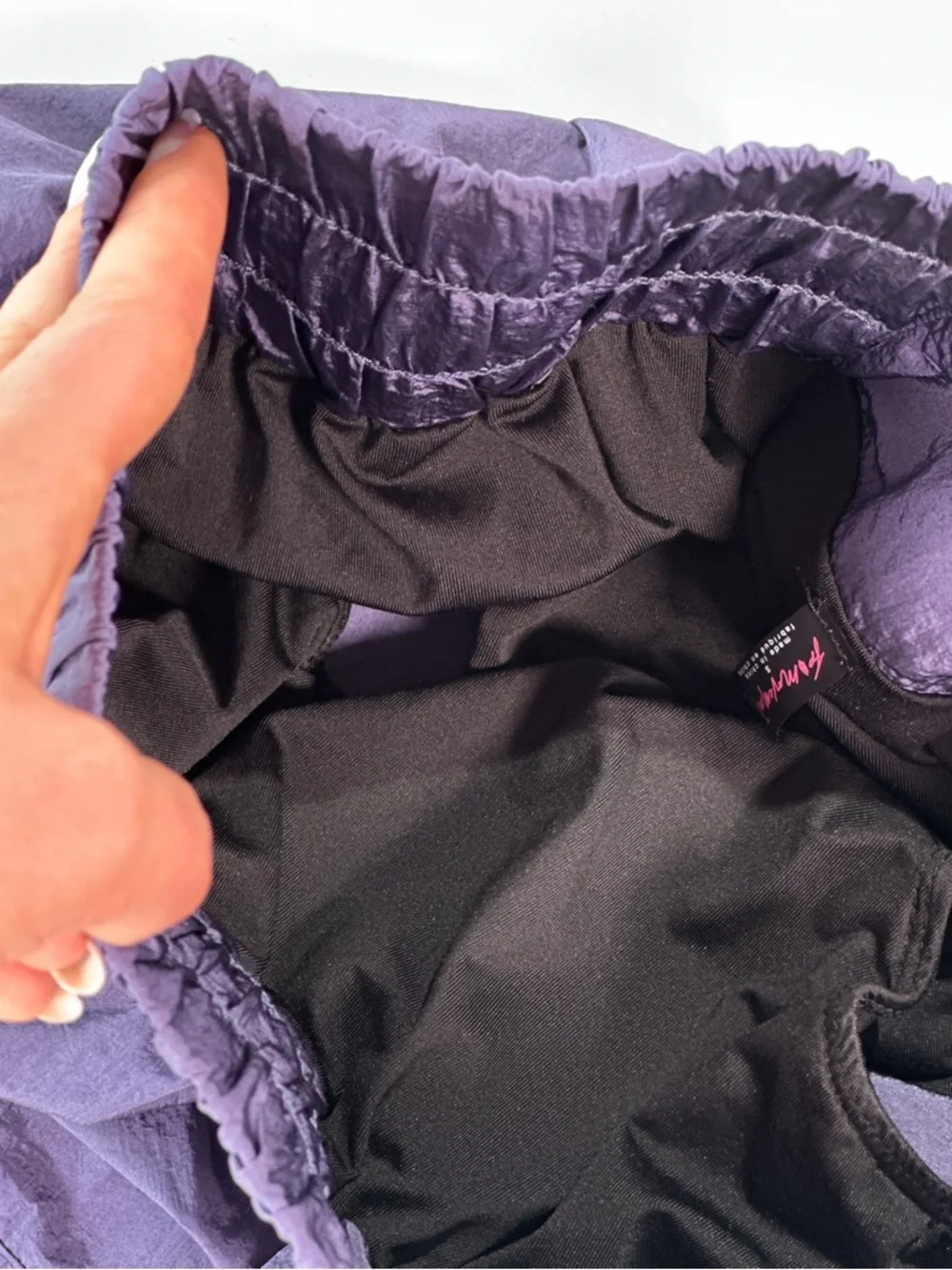 FP Movement by Free People Lavender High-Waist Ruched Athletic Shorts - Picture 7 of 10